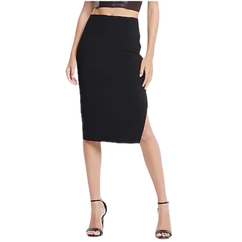 NWT Express High-Rise Pencil Skirt Size 0 with golden side zipper on the left